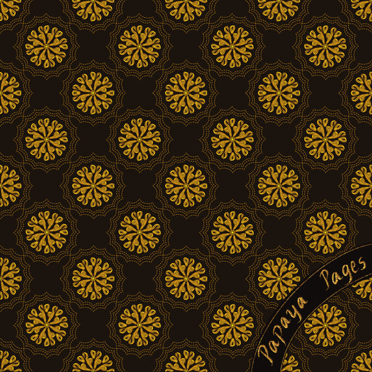 Royal Gold Seamless Motif Pattern for Gift Packaging & Fabric printing